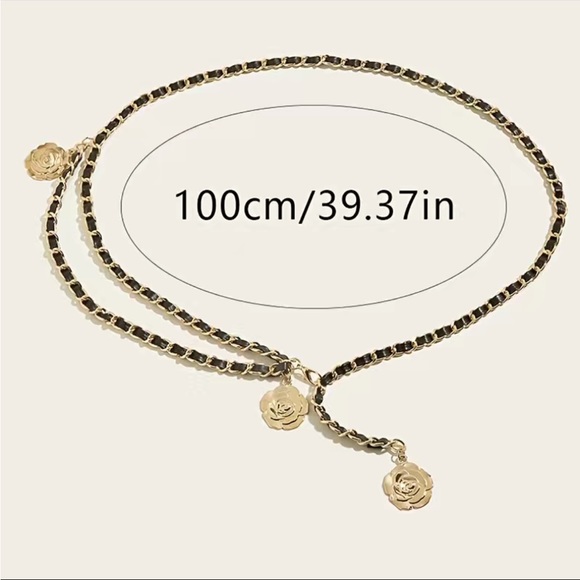 Cute Flower Inspired Chain Belt - Picture 2 of 2